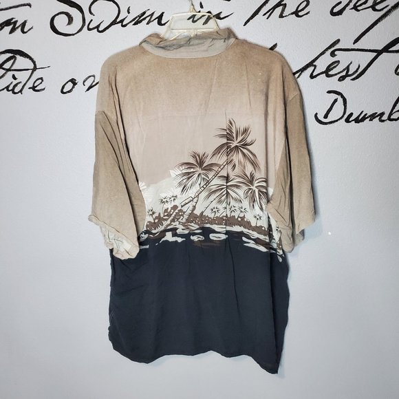 Third Coast Vintage Hawaiian Shirt with Palm Trees, XXL - Picture 3 of 3